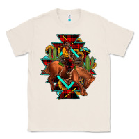 Natural aztec rodeo cowboy christmas Classic Tee - JahusDesignShop
