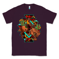 Plum aztec rodeo cowboy christmas Classic Tee - JahusDesignShop