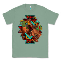 Sage aztec rodeo cowboy christmas Classic Tee - JahusDesignShop