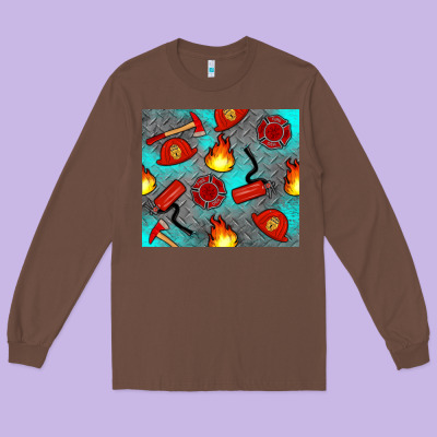 Firefighter Equipment Long Sleeve Tee Designed By Artiststas