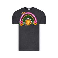 Vintage Black summer sun rainbow Vintage Tee - HRA Design Shop