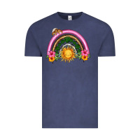 Vintage Denim summer sun rainbow Vintage Tee - HRA Design Shop