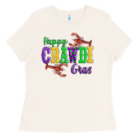 Bone happy mardi gras with lobster Ladies Tee - AdoDesignShop