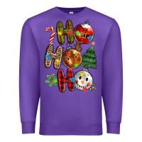 Purple ho ho ho with Premium Sweatshirt - MaliasSmallBusiness