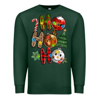 Sports Green ho ho ho with Premium Sweatshirt - MaliasSmallBusiness