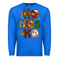 True Royal ho ho ho with Premium Sweatshirt - MaliasSmallBusiness