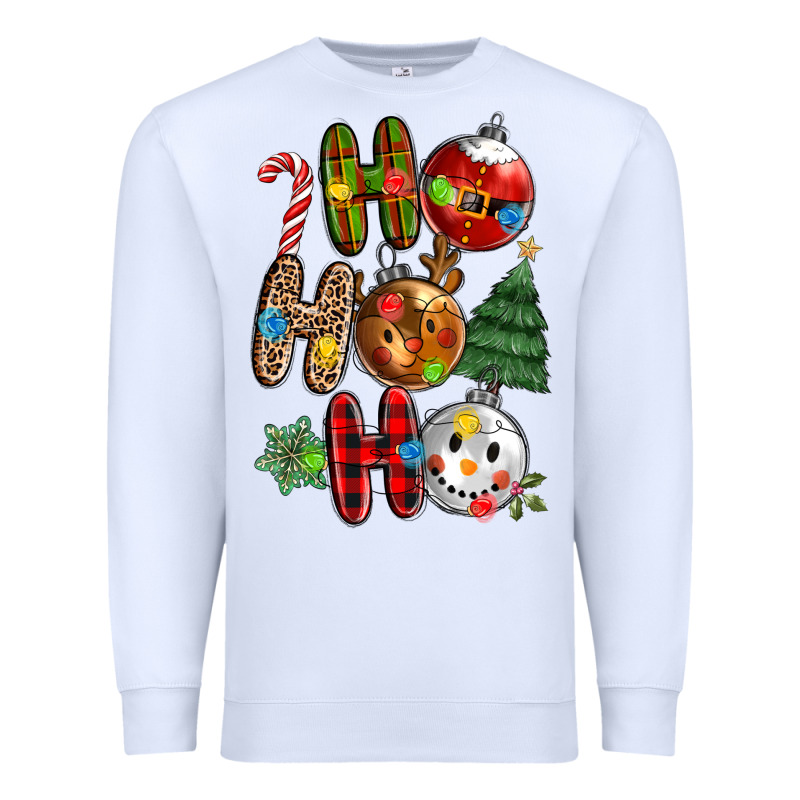 Ho Ho Ho With Premium Sweatshirt by MaliasSmallBusiness | Teevron