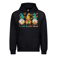 Black Thankful grateful blessed Urban Hoodie - NancyCooperArtShop