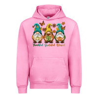 Fuchsia Pink Thankful grateful blessed Urban Hoodie - NancyCooperArtShop