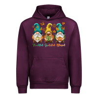 Mauve Wine Thankful grateful blessed Urban Hoodie - NancyCooperArtShop