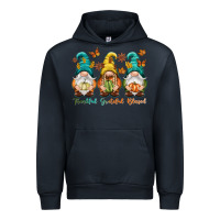 Navy Thankful grateful blessed Urban Hoodie - NancyCooperArtShop