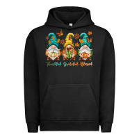 Pigment Black Thankful grateful blessed Urban Hoodie - NancyCooperArtShop