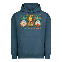 Pigment Midnight Navy Thankful grateful blessed Urban Hoodie - NancyCooperArtShop
