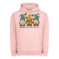 Pigment Salmon Thankful grateful blessed Urban Hoodie - NancyCooperArtShop