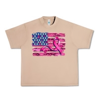 Burro american flag and  cancer ribbon pattern Urban Heavy Tee - AdoDesignShop
