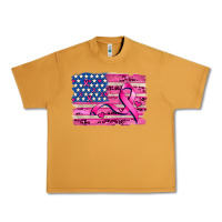 Peanut Butter american flag and  cancer ribbon pattern Urban Heavy Tee - AdoDesignShop