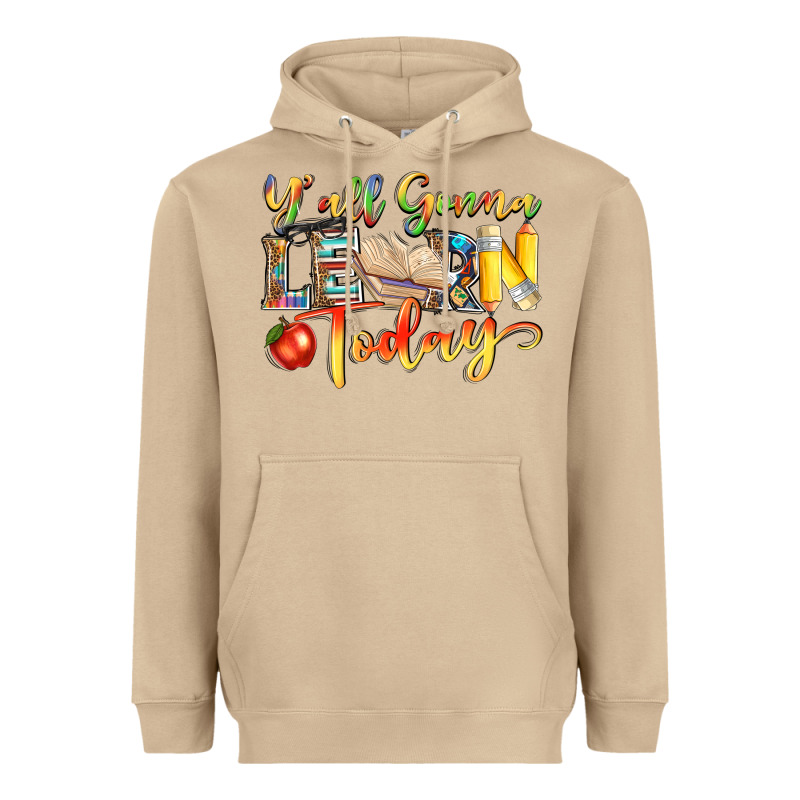 Yall Gonna Learn Today Heavyweight Hoodie by NancyCooperArtShop | Teevron
