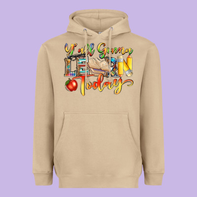 Yall Gonna Learn Today Heavyweight Hoodie Designed By Nancycooperartshop