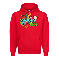 Red pre k dude Zipper Hoodie - Jasminsmagicworld