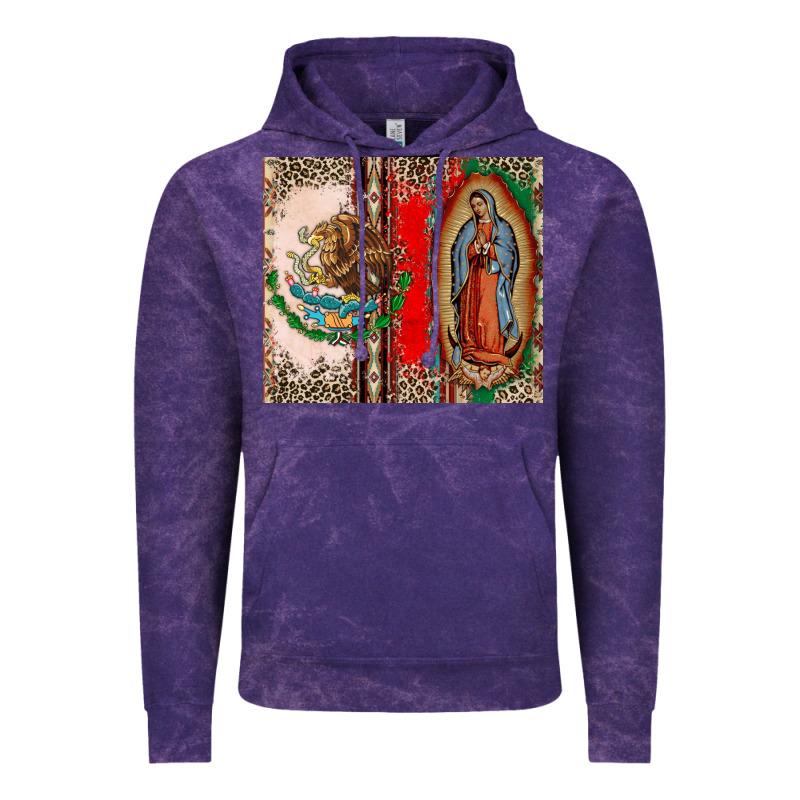 Virgin Mary Mexican Flag Vintage Hoodie by CTS Tumbler Store | Teevron