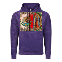 Cloud Purple Virgin Mary Mexican Flag Vintage Hoodie - CTS Tumbler Store