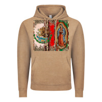 Vintage Coffee Virgin Mary Mexican Flag Vintage Hoodie - CTS Tumbler Store