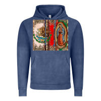 Vintage Denim Virgin Mary Mexican Flag Vintage Hoodie - CTS Tumbler Store