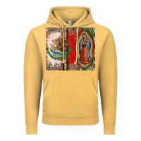 Vintage Mustard Virgin Mary Mexican Flag Vintage Hoodie - CTS Tumbler Store