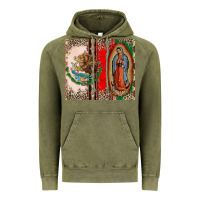 Vintage Olive Virgin Mary Mexican Flag Vintage Hoodie - CTS Tumbler Store