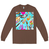 Chestnut find art class seamless pattern Long Sleeve Tee - BundleAndBundleShop