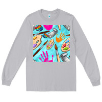 Moon Dust find art class seamless pattern Long Sleeve Tee - BundleAndBundleShop