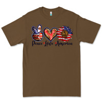 Cacao peace love america Premium Tee - BarkalooDesign