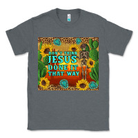 Charcoal Heather don't think jesus done it that way western skeleton cactus Classic Tee - Artiststas