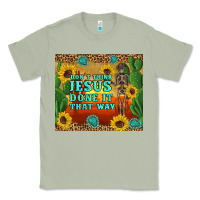 Matcha don't think jesus done it that way western skeleton cactus Classic Tee - Artiststas