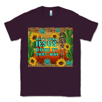 Plum don't think jesus done it that way western skeleton cactus Classic Tee - Artiststas