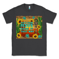Smoke don't think jesus done it that way western skeleton cactus Classic Tee - Artiststas