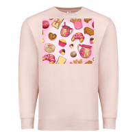 Pale Pink mexican pan dulce Premium Sweatshirt - MaliasSmallBusiness