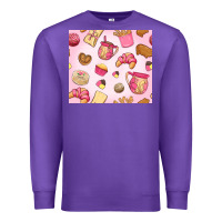 Purple mexican pan dulce Premium Sweatshirt - MaliasSmallBusiness