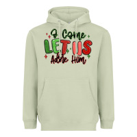 Matcha o come let us adore him christmas Heavyweight Hoodie - MaliasSmallBusiness