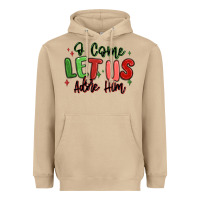 Mushroom o come let us adore him christmas Heavyweight Hoodie - MaliasSmallBusiness