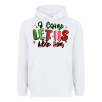 White o come let us adore him christmas Heavyweight Hoodie - MaliasSmallBusiness