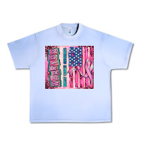 Grape Ice warrior breast cancer and american flag Urban Heavy Tee - AdoDesignShop