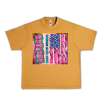 Peanut Butter warrior breast cancer and american flag Urban Heavy Tee - AdoDesignShop