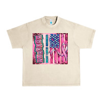 Sandshell warrior breast cancer and american flag Urban Heavy Tee - AdoDesignShop