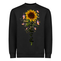 Black mama sunflower Heavyweight Sweatshirt - RacoonDesign