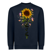 Navy mama sunflower Heavyweight Sweatshirt - RacoonDesign