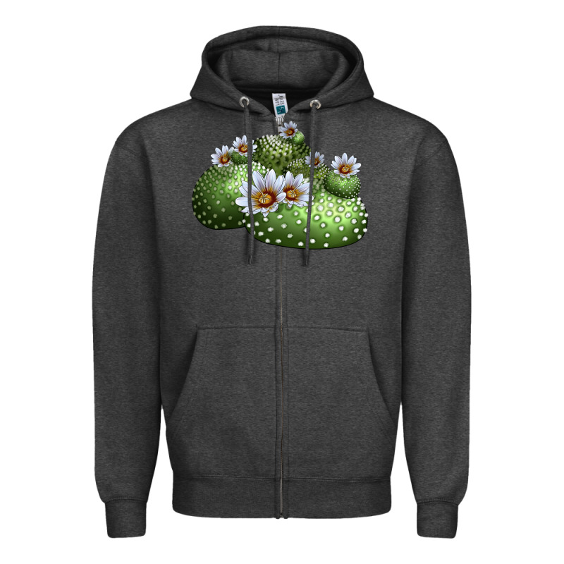 Blossfeldia Cactus Zipper Hoodie by LillyAllenDesigns | Teevron
