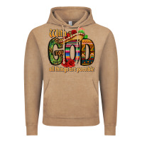 With God All Things Are Possible Vintage Hoodie | Teevron