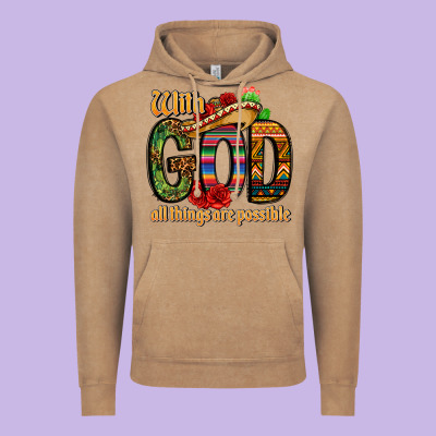 With God All Things Are Possible Vintage Hoodie Designed By Cts Tumbler Store