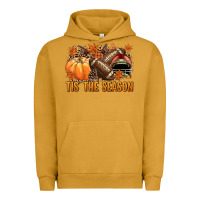 Pigment Peanut Butter Tis' the season American Football Urban Hoodie - NancyCooperArtShop